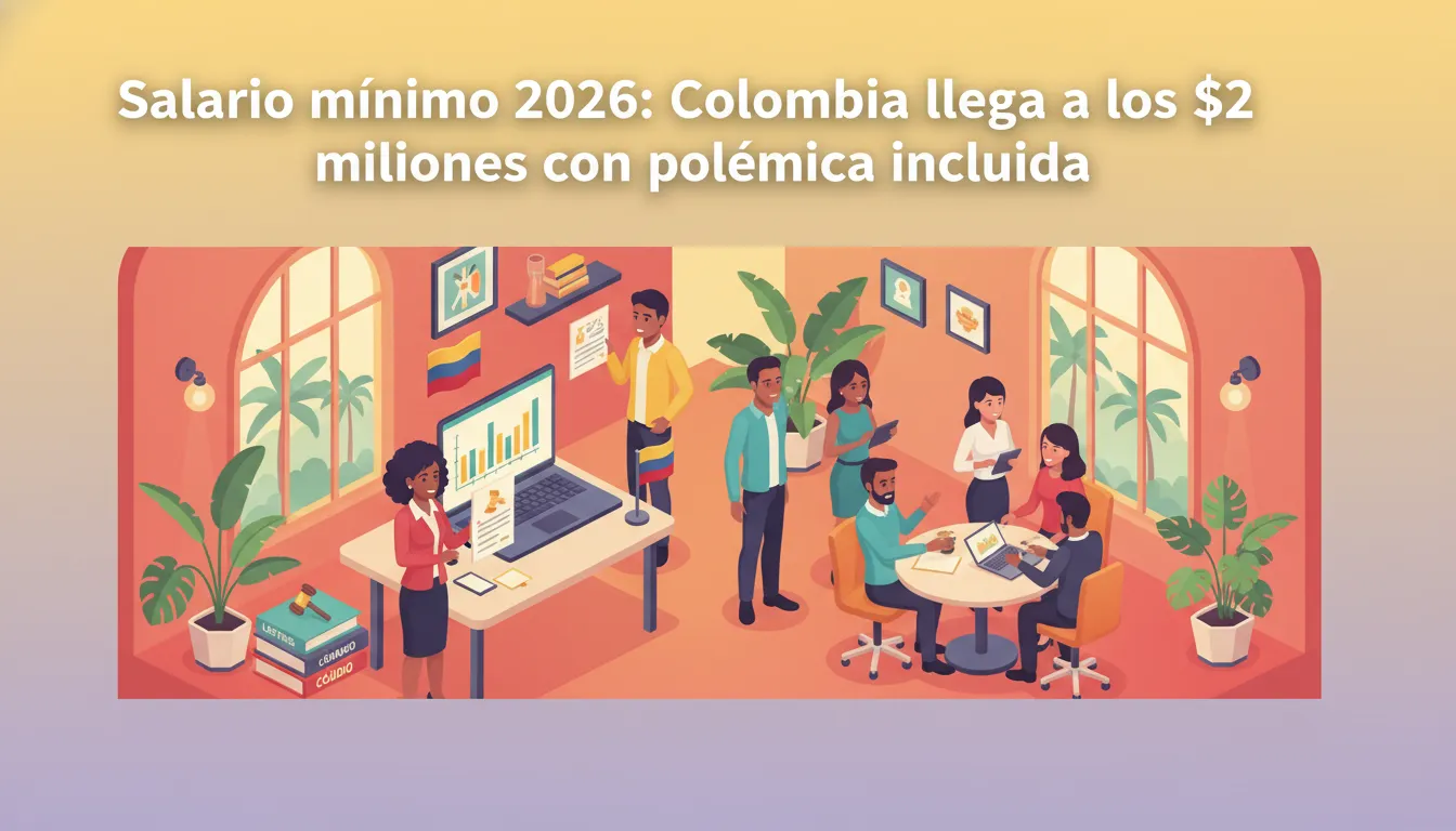 Salario Mínimo 2026: Colombia Llega a los $2 Millones